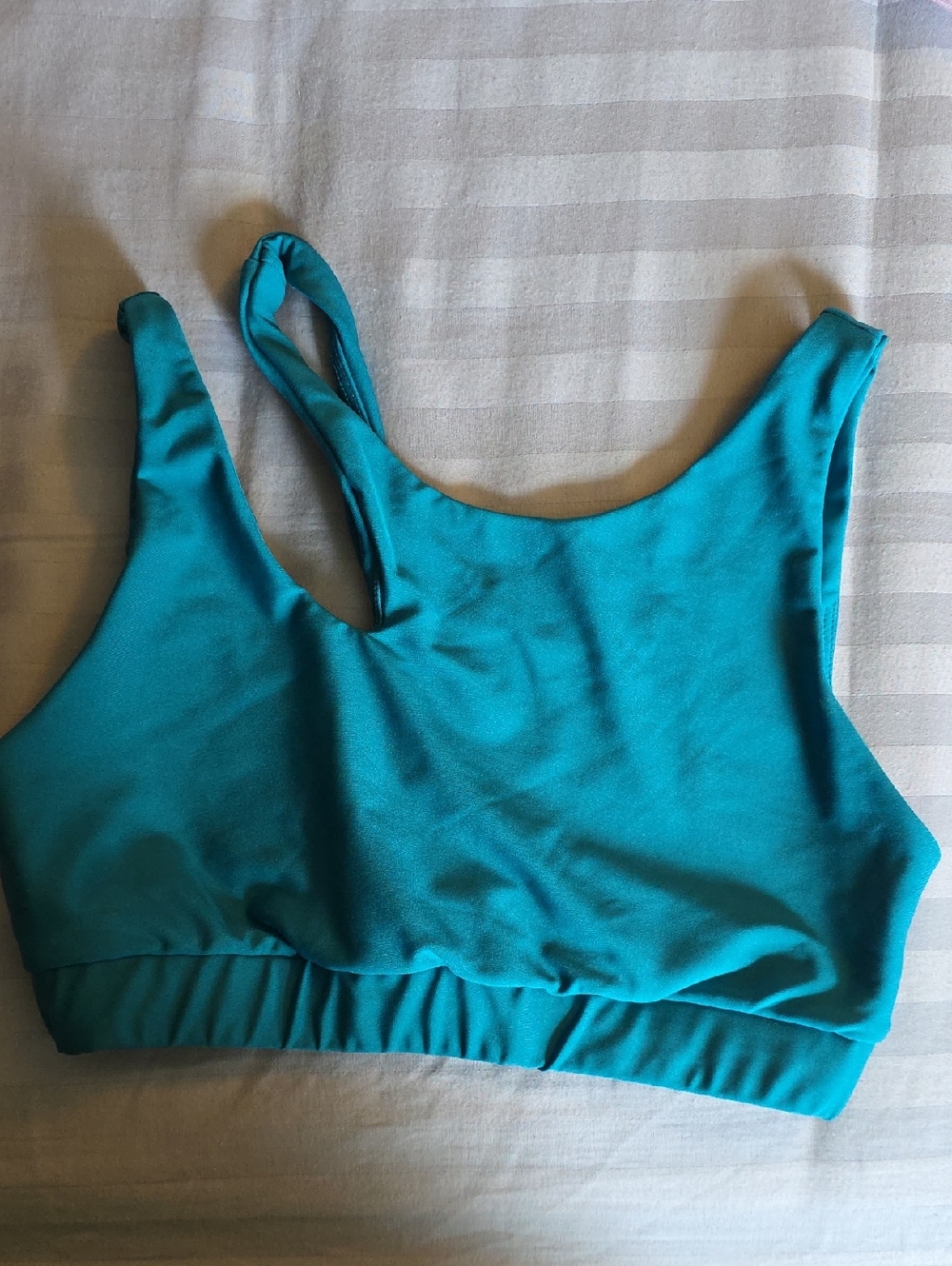 Women’s Teal Supportive Scoop Sports Bra